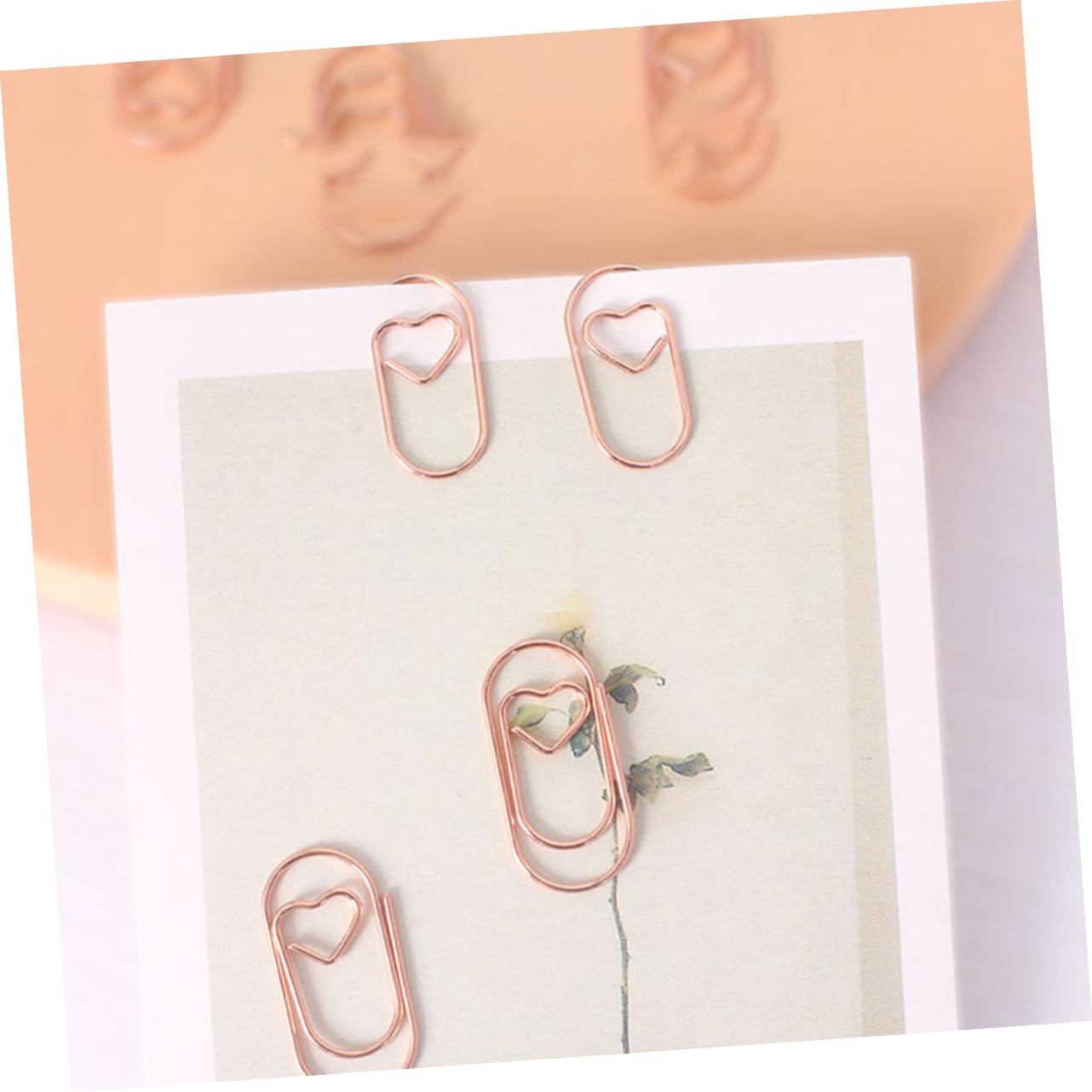 HOMSFOU 4 Set Graffette Metallo Graffette Piccole Per Scuola Organizzatori Carta Decorativi E Versatili 200 Pezzi * 4