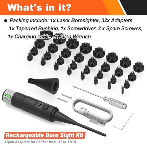 Upgraded Rechargeable Bore Sight Laser