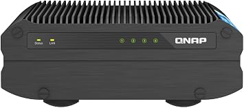 QNAP TS-i410X-8G-US 4 Bay High-Speed fanless Industrial NAS with dual-10GBe, Intel Atom CPU, 8GB DDR4 Memory and 2.5GbE 2.5G/1G/100M Network Connectivity Diskless