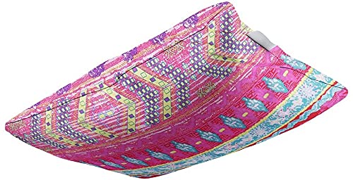 Loussiesd Boho Pillowcase Exotic Striped Bohemian Floral 2 Pillow Shams Standard Colorful Boho Pillow Shams with Evenlop Closure Microfiber Super Soft Bohemian Pillow Cover - Image 3