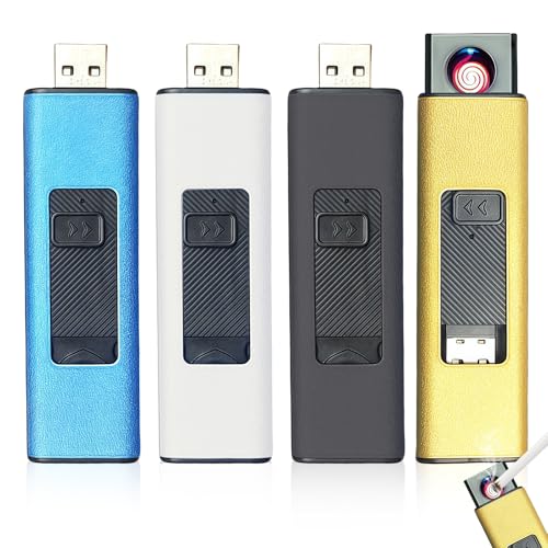【USB Ricaricabile】Il accendino antivento – Accendino elettronico è ricaricabile e offre la comodità di una connessione USB. L'accendino elettrico antivento con porta USB può essere facilmente caricato su un computer o un adattatore di alimentazione. Questo elimina la necessità di gas o liquido, il che rende la manipolazione molto comoda ed ecologica.