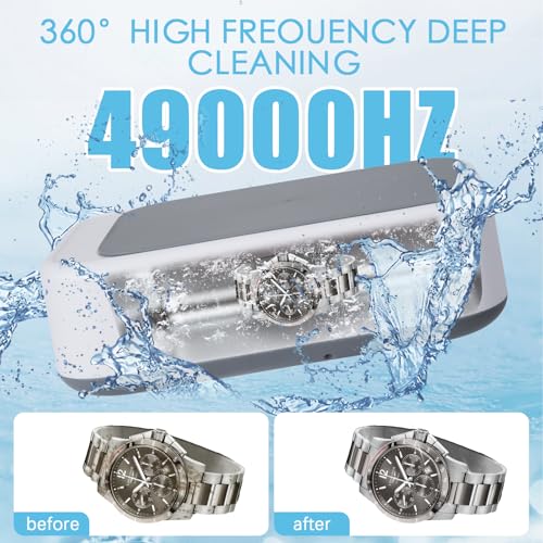Osalms Ultraschallreinigungsgerät 640ml,Hochfrequenz Ultraschallreiniger Mit drei Modi 3/5/10...