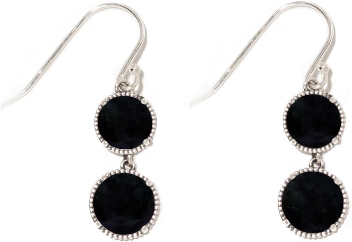 Bottled Up Designs Handmade Vintage Double Take Earrings, Recycled Glass, Sterling Silver, Eco Friendly, Made in USA, Birthday Gifts, Mothers Day, Women, Anniversary