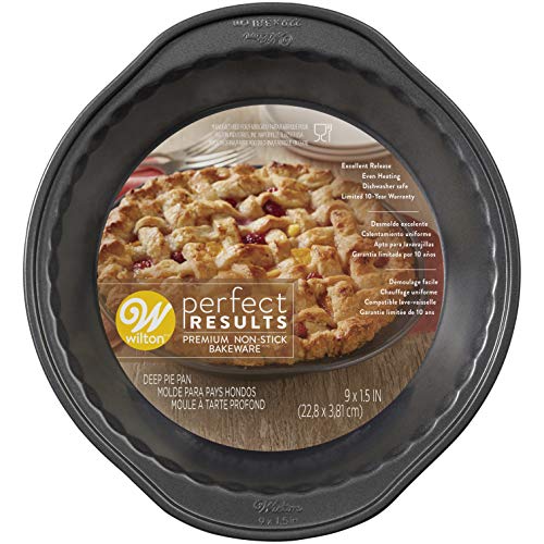 Wilton Perfect Results Nonstick Deep Pie Pan, 9 By 1.5-Inch #TOP4