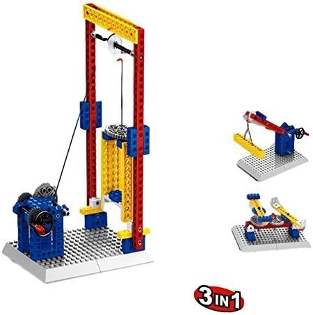 Little Builder Engineering Hoist Lift Building Bricks Kit, 68 Pieces Playset