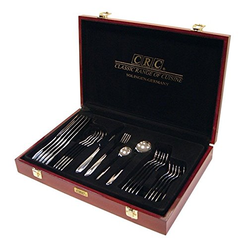 Rhine Stainless Steel Cutlery Set, 24 Pieces in Wooden case