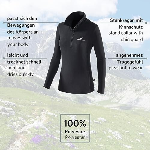 Black Crevice Damen Fleece Skirolli, Magenta/violett, 44