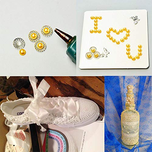 Ph Pandahall 690Pcs Pearls For Crafts Flat Back Pearl Cabochon Mixed Color Jewelry Pearls For Scrapbooking Embellishment Shoes Wedding Dress Diy Phone Nail Making (4Mm, 5Mm,6Mm, 8Mm, 10Mm, 12Mm) #TOP6