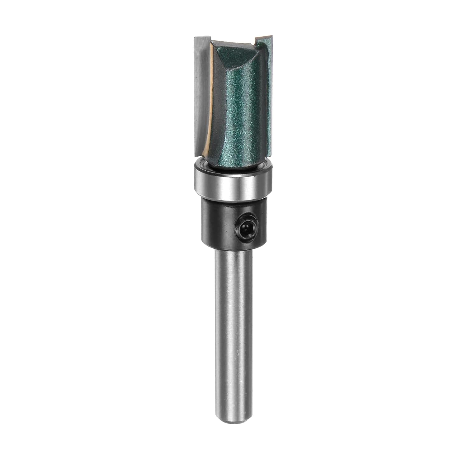 HARFINGTON Pattern Flush Trim Router Bit 1/4" Shank 1-1/2" Cutting Length 1/2" Cutting Dia with Top Bearings Straight Precise Cutting Woodworking Milling Cutter Tool for Edge Trimming