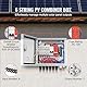 VEVOR PV-Combiner-Box, 6-String, Solar-Combiner-Box mit 10 A Nennstromsicherung, 63 A Leistungsschalter, Blitzableiter und Solaranschluss, Stahlgehäuse für On-/Off-Grid-Solarpanelsystem, IP65
