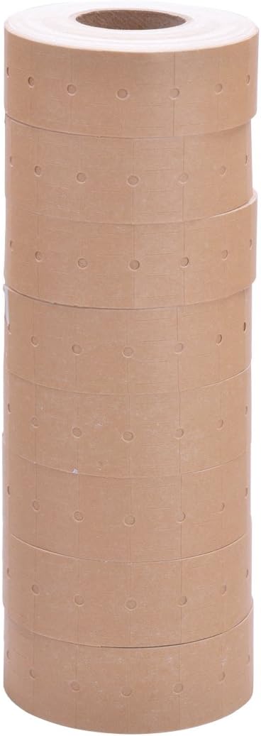 Buff Brown Labels to fit Motex® MX5500 Price Guns 16 Pack (Free Ink roll Included)