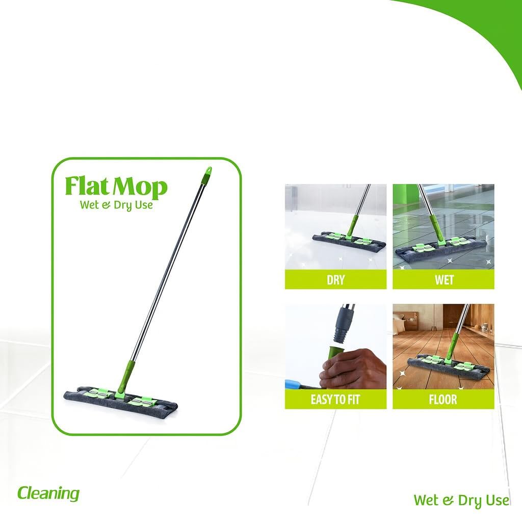 Flat Floor Cleaning Mop - Extendable Handle -4