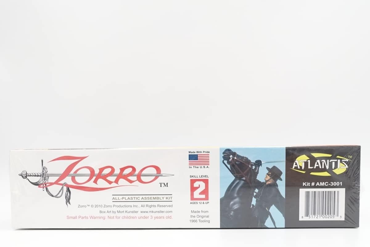 直営店☆ノーブランド品☆希少/ATLANTIS ZORRO/アトランティスモデル 怪傑ゾロ KIT AMC3001/プラモデル578
