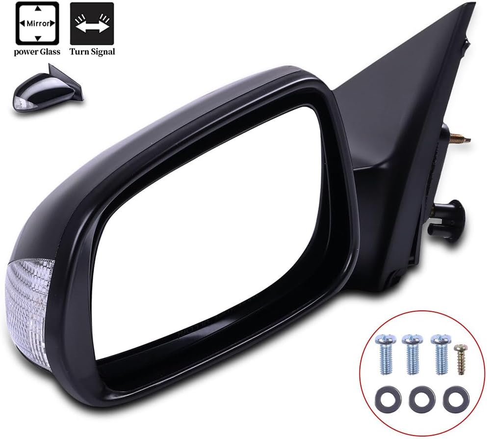 Driver Side Black View Mirrors Fit for 2005-2010 For Scion tC Base Coupe 2-Door 2.4L Manual Folding Non-heated Turn Signal Exterior Mirrors 8794021190