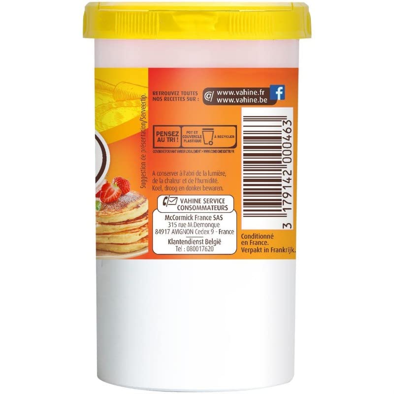 VAHINÉ BOÎTE MÉNAGÈRE BICARBONATE ALIMENTAIRE 250G, VAHINE, LOT DE 4