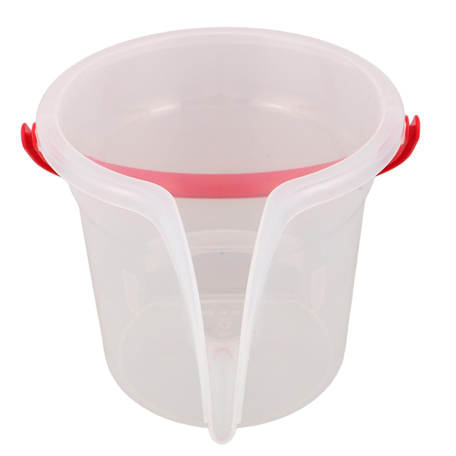 Cubo de semillas para pájaros exterior con pala de plástico transparente