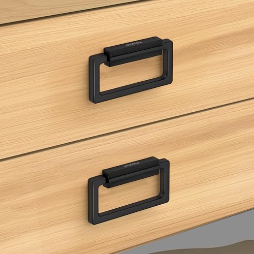 Image of Plantex Rajwadi Drawer Kadi /Drawer Handle /Kadi for Drawers /Pull-Push Kadi for Home /Office Cabinet - Pack of 2 (SH-344, Z-Black)