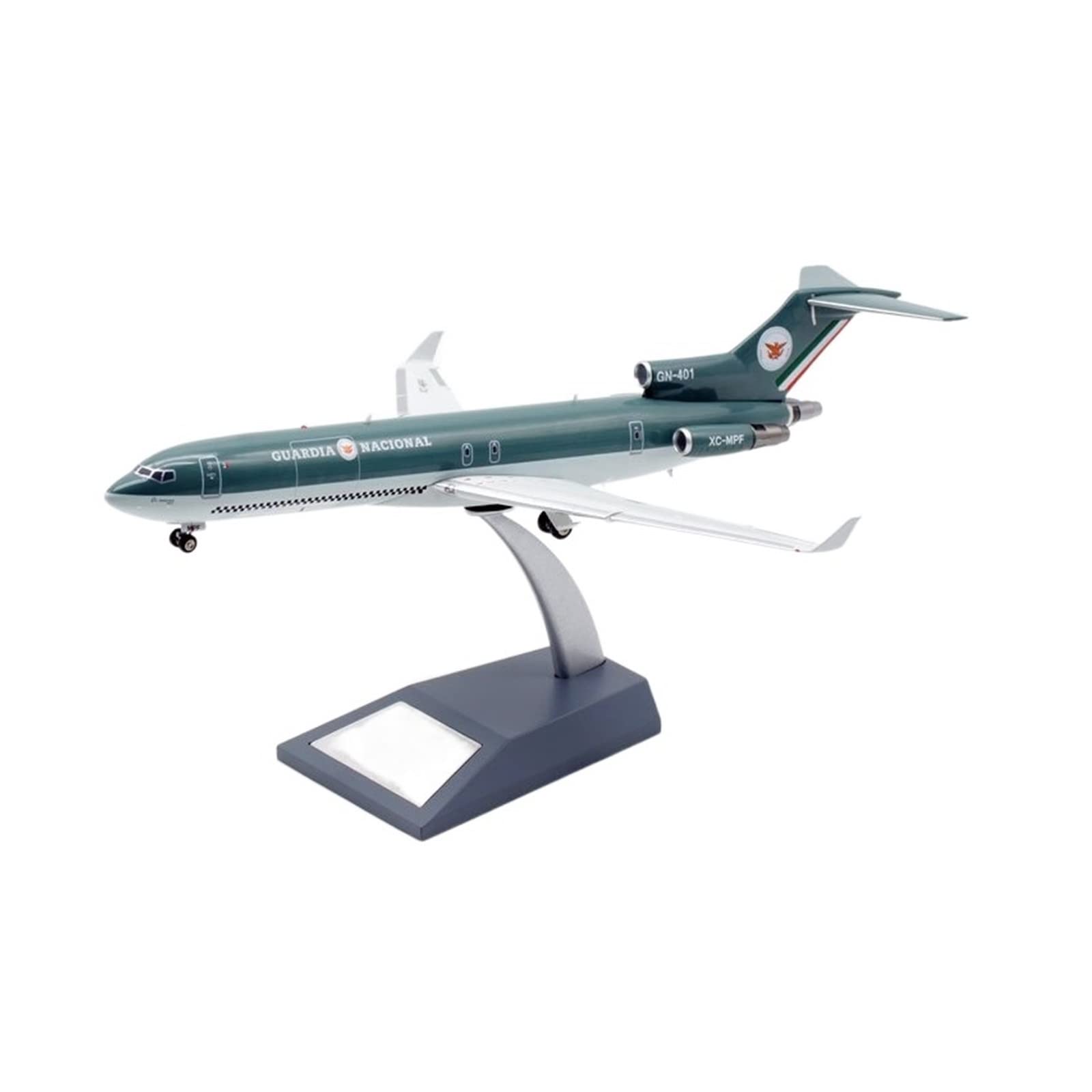 Modelo de avión B727-200 XC-MPF de aleación metálica con acabados de coleccionista 8