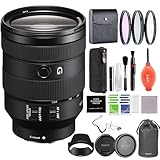 Sony FE 24-105mm F4 G OSS Full Frame Zoom Lens (SEL24105G) Bundle with 3PC Filter Kit, Cap Leash & More Advanced Accessories