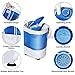 Saturnpower Portable Mini Washing Machine，Small Compact Laundry 4.4lbs Capacity Washer w/Spin Cycle Basket and Drain Hose Drum Washing Machine