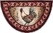 Brumlow Mills Prancing Rooster Kitchen Rug, 19-Inch by 31-Inch, Brick