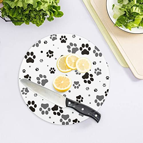 Planche à découper les aliments empreinte de chien pour apéritif