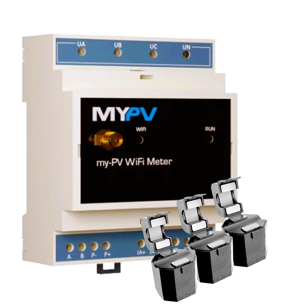 MyPV WiFi Power Meter inkl. 3x Klappstromwandler 75A 3-Phasen Messwandler 20-0107