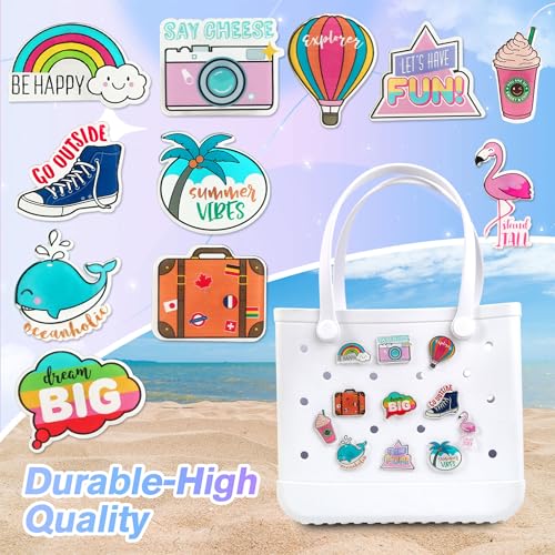 Charms for Bogg Bags, Accessories for Women's Simply Southern Beach Totes Decoration,Insert Accessory for Rubber Beach Bag4
