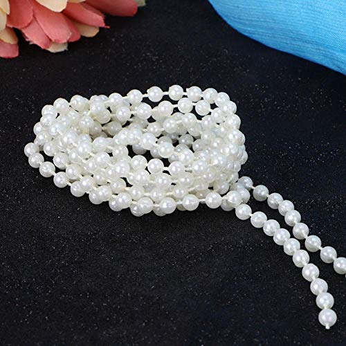 Ferramenta DIY 4mm tamanho 2 Cores Bead Pearl, 10m Bead Long, Bead String, Cortinas para Rendas Aces