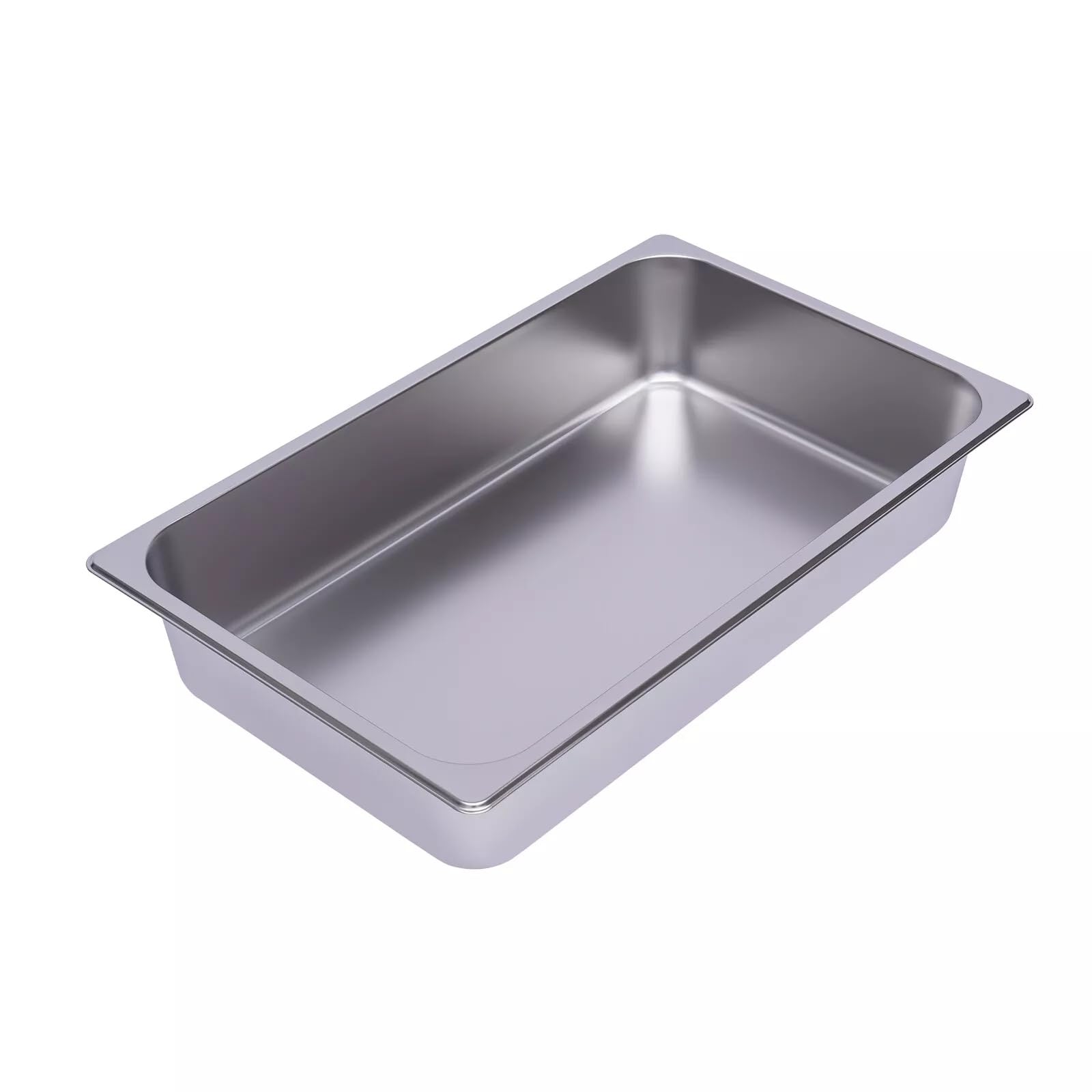 6 unidades GN Contenedor Acero Inoxidable Cuenco Rectangular, Cuencos de Alimentos 1/1 Contenedor de Gastronomía 53 x 33 x 10 cm Recipiente de Acero Inoxidable Recipiente Gastronorm
