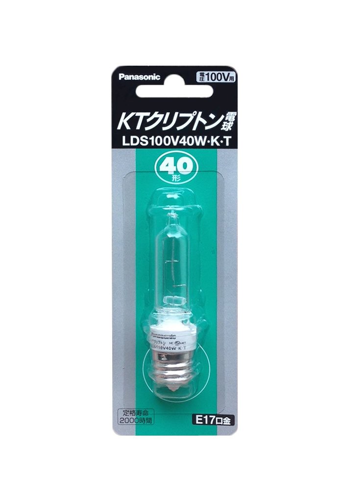 Amazon | Panasonic KTクリプトン電球 E17口金 LDS100V40W・K・T 