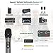 Bietrun Wireless Microphone, Professional UHF Metal Dual Handheld Cordless Dynamic Mic System Set with Rechargeable Receiver, 1/4‘’Output, Plug and Play, Instrument-Wireless-Mics for Karaoke, Wedding