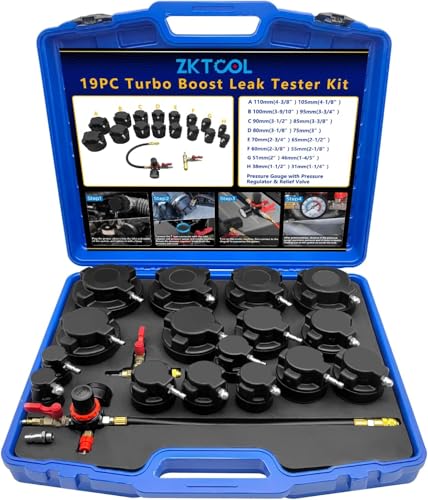 Medidor de presión de aire de turbocompresor y kit de tapones para verificar fugas de aire turbo