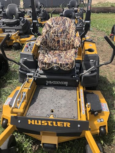 Durafit Seat Covers, Custom Fit Seat Cover and Newer for Hustler Commercial X Zero Turn Mowers in Camo Waterproof Endura Fabric (Savanna)