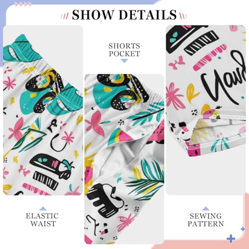 Pajama Bottoms, Pajamas Long Pant Summer Flamingos Lounge Wear Casual Sleep Pants Soft Pjs Sleepwear4