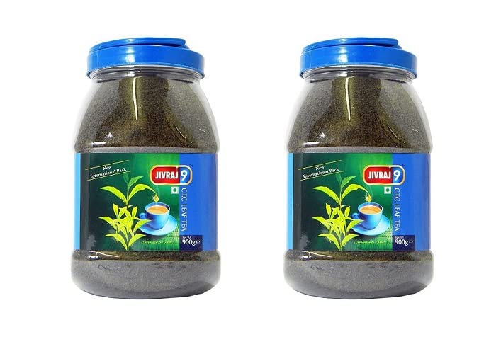 JivrajLoose Black Tea (Pack of 2) - 900g Each - Strong and Rich Tasting