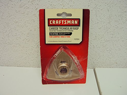 Craftsman Carbide Triangular Rasp - 12 V Compact Multi-Tool Accessory