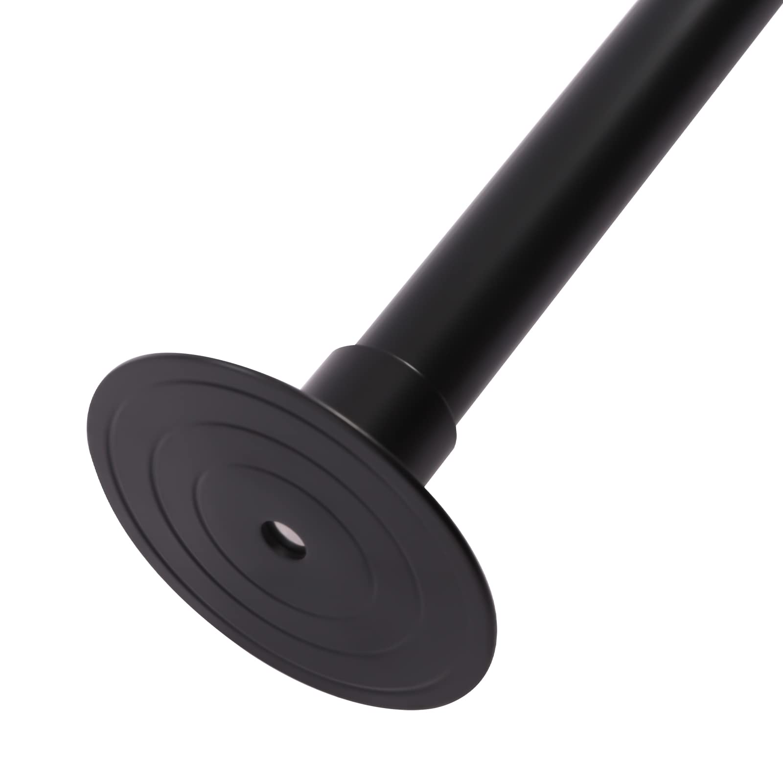 Barra telescópica de acero inoxidable con 24 anillos de cortina de ducha, para armario, baño, vestidor, baño, vestidor, esquina