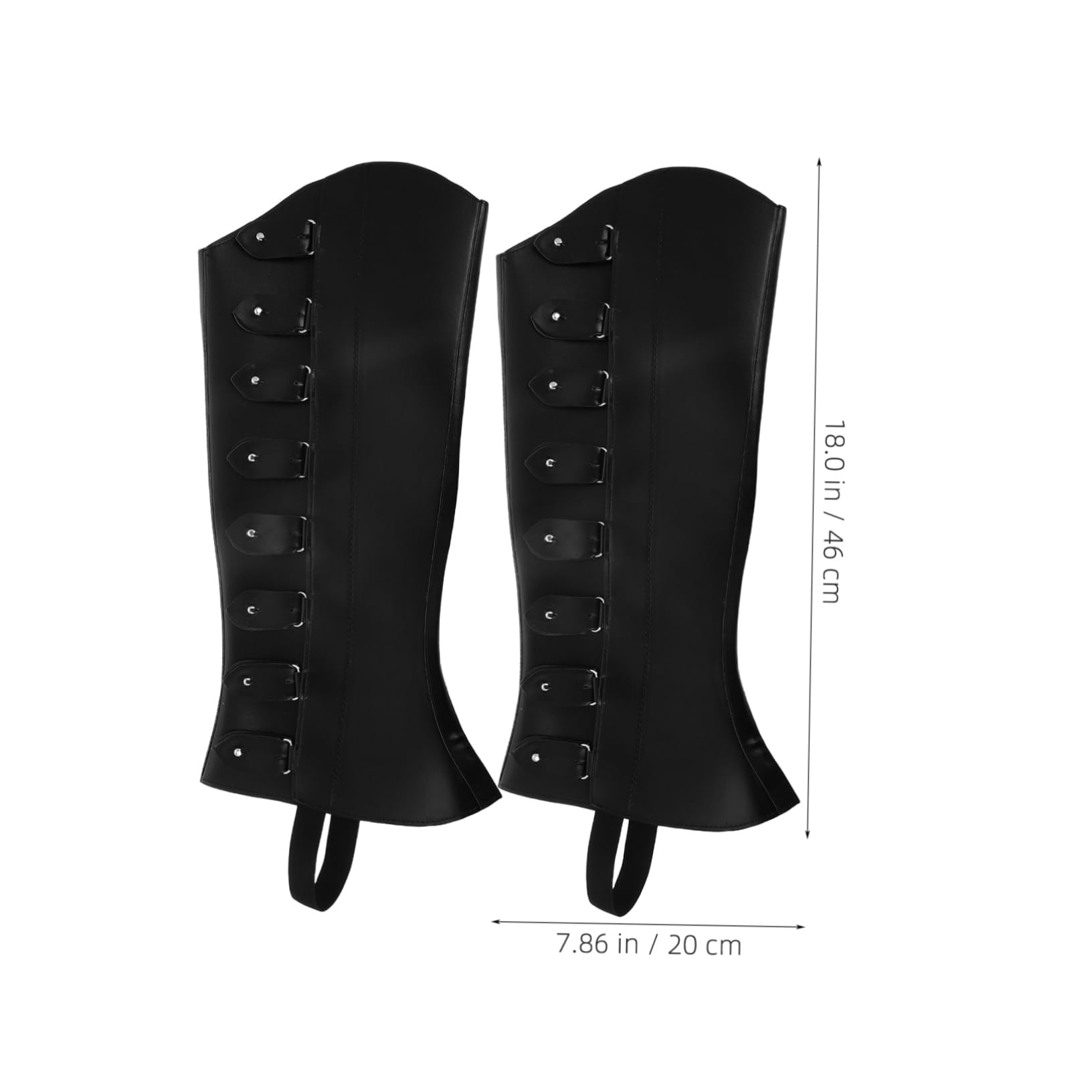 Healeved 1 Par Cubrezapatos Tipo Leggings Altos Cubrebotas Pirata Medieval Polainas De Zapatos Cubrebotas Cosplay Cubiertas De Zapatos De Bruja Cubrebotas Renacentistas Pu Black