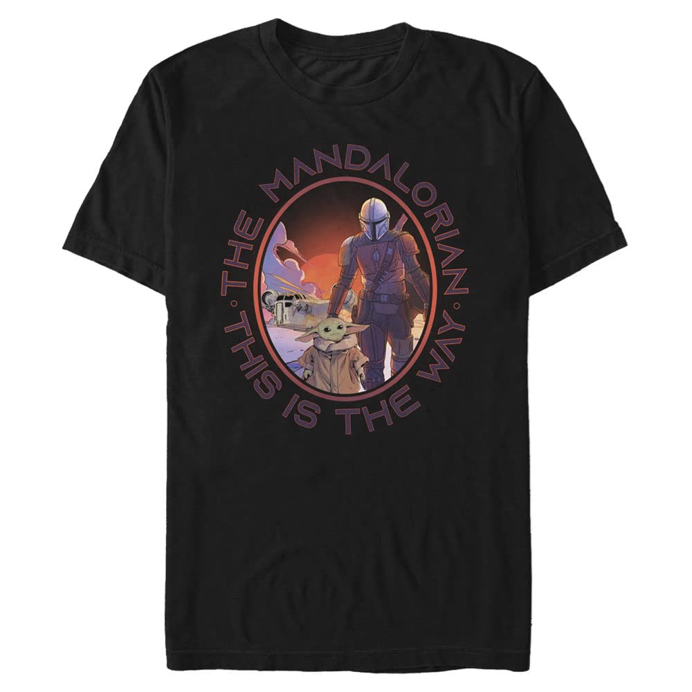STAR WARS Mandalorian The Way Men's Tops Short Sleeve Tee Shirt