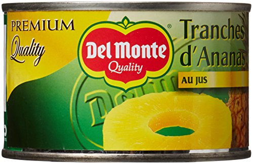 Del Monte Tranches d'Ananas au Jus 3 Boîtes de 220 g