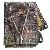 Tongcamo Heavy Duty 9 Mil Tarp Cover Waterproof UV Resistant Tarpaulin Used for Outdoor, Hunting, Camping, Backpacking, Canopy Tent, Ground Tarp, Cover Boat, Motorcycles, Roofs, Wood
