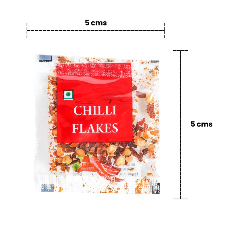 CANEEN Oregano seasoning sachet, Chilli Flakes sachet | Seasoning sachet | ideal For restaurants, cafe | Combo Pack of 2 pkts (Oregano 200Pcs + Chilli flakes 200pcs),400 G - Image 5 thumbnail