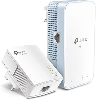 TP-Link AV1000 Gigabit Powerline ac Wi-Fi Kit, up to 1200 Mbps Wi-Fi speed, TP-Link OneMesh, Broadband/Wi-Fi Extender, Wi-Fi Booster/Hotspot, No Configuration Required, UK Plug (TL-WPA7517 KIT V2)
