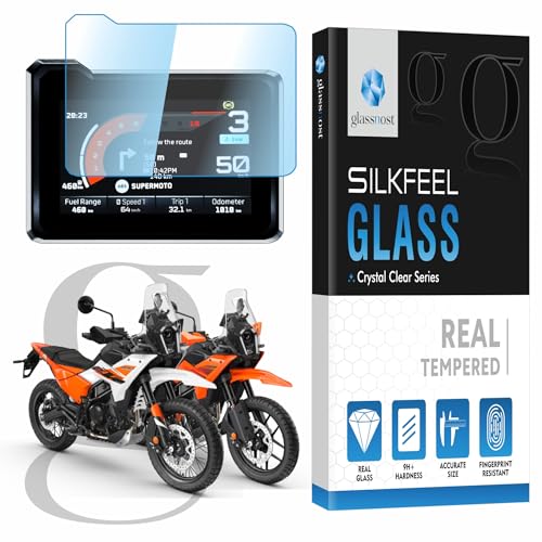 Image of Anti Glare Matte TEMPERED GLASS For KTM 390 | 250 ADVENTURE Color TFT 2024 Facelift || 5 Inch Instrument Console Screen Protector || KtmAdventure Display Guard Accessory 2025