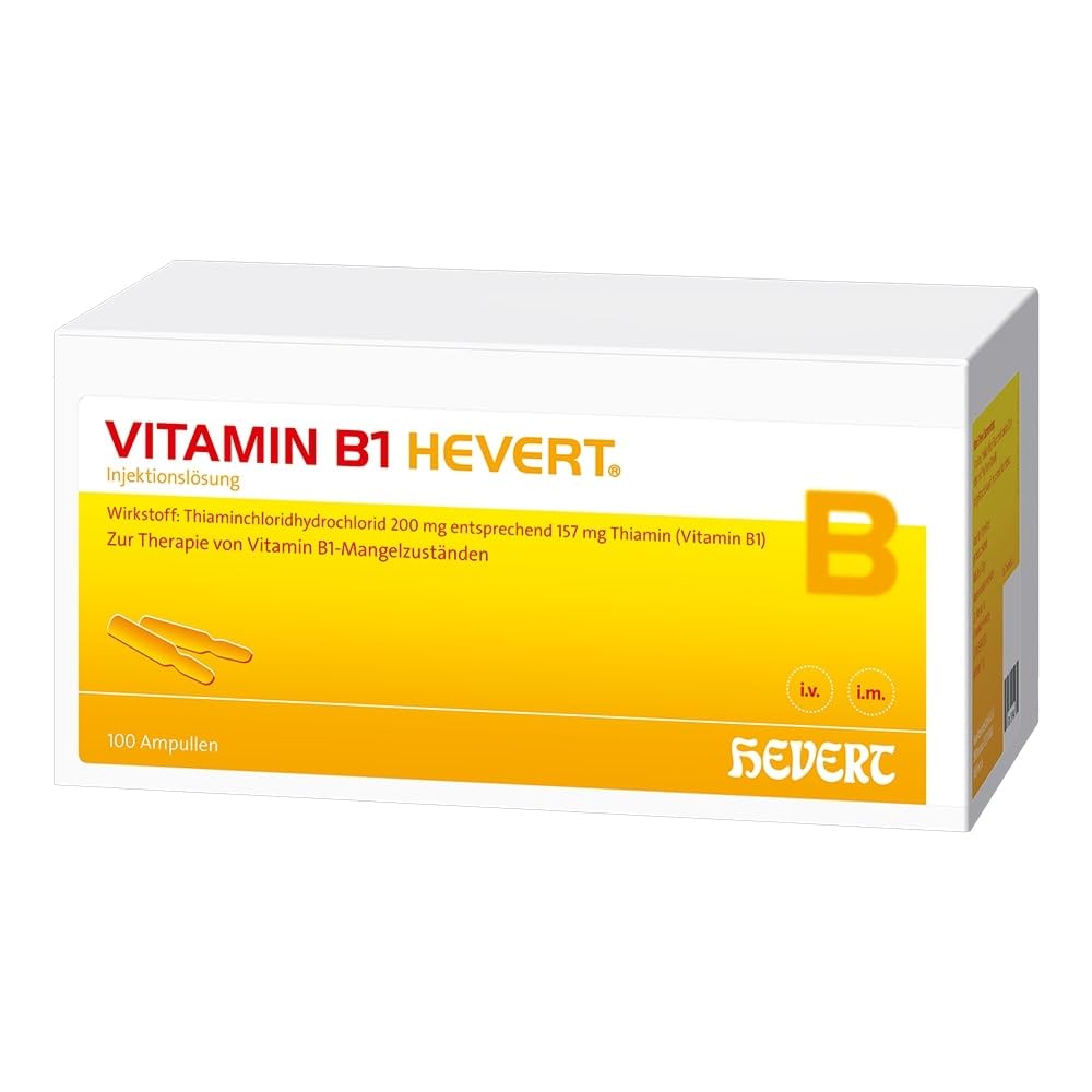 Vitamin B1 Hevert, 100 St. Ampullen | bei ausgeprägtem Vitamin B1-Mangel