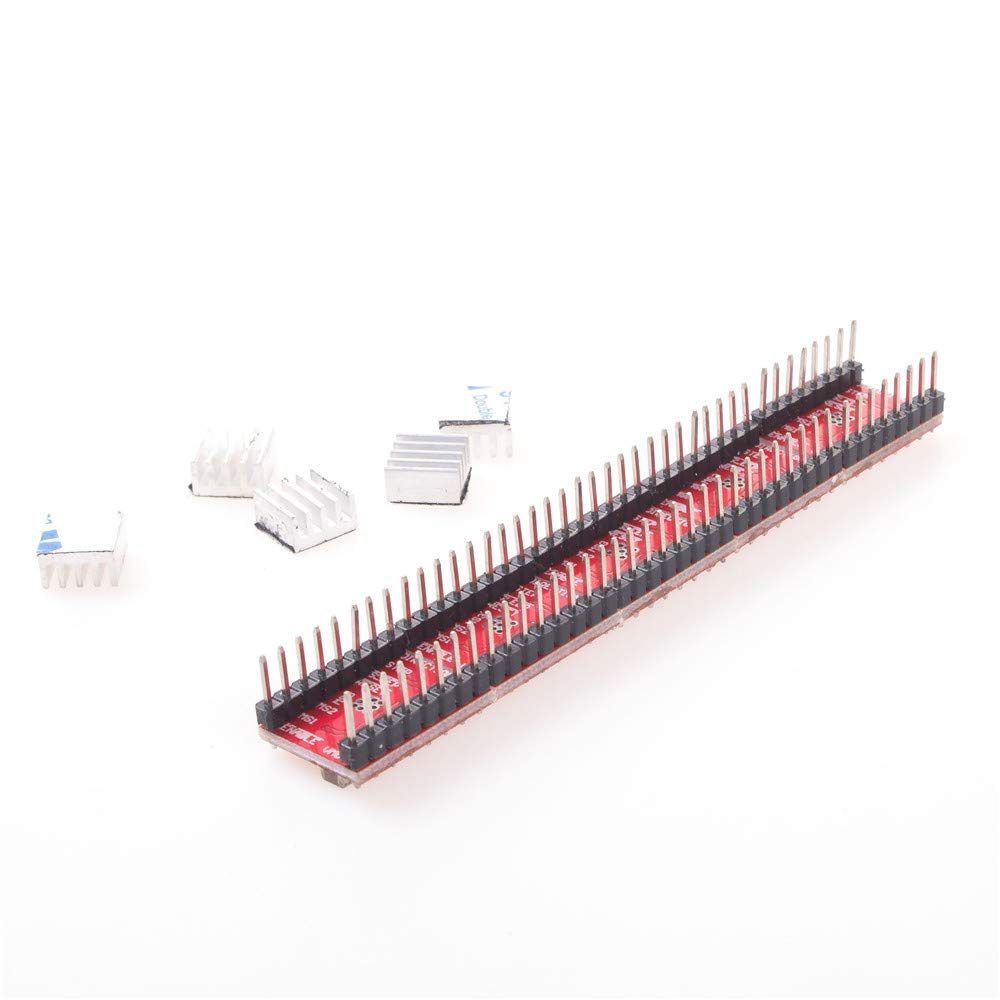 5 sztuk Stepper Driver A4988 Stepper Motor Driver Module z radiatorem do drukarki 3D Reprap