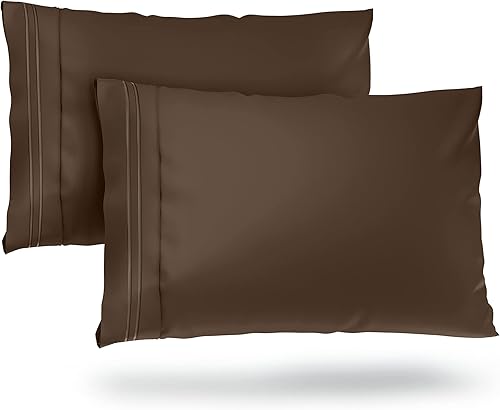 Cosy House Collection 1500 Collection - Juego de 2 fundas de almohada de lujo, supersuaves de calidad de hotel, sin arrugas, hipoalergénicas