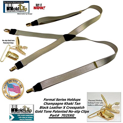 Image of Hold-Up Formal Series Men's X & Y-Back Suspenders with No-Slip Clips