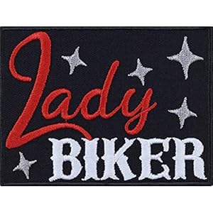 Express-Stickerei Lady Biker Aufbügler